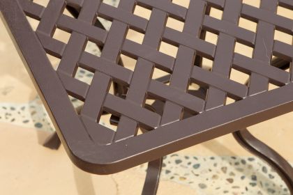 Savannah Outdoor Aluminum End Table