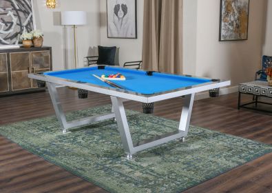 New Modern Stainless Steel Pool Table Indoor/ Outdoor