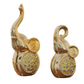 Radiant Elephants  Set of 2