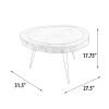 Suar Wood Round Coffee Table