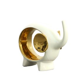 White and Gold Elephant