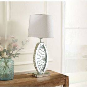 ACME Nysa Table Lamp in Mirrored & Faux Crystals 40215